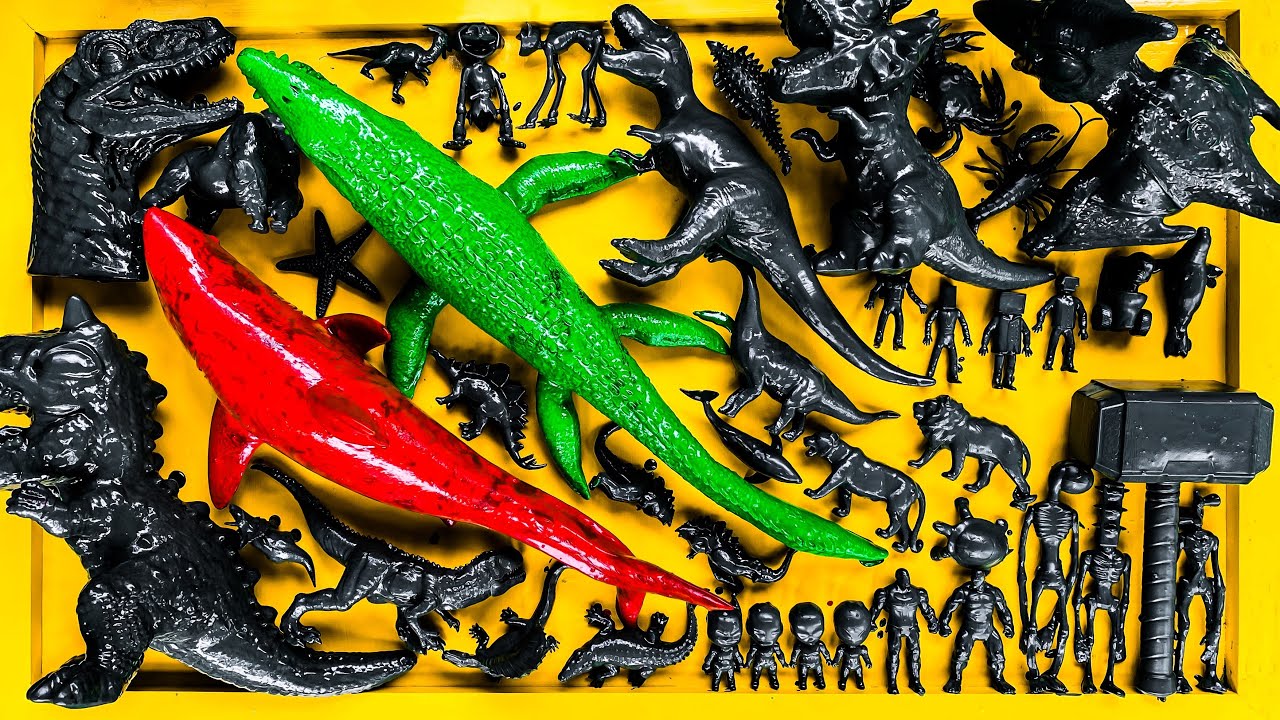 Dinosaurus Jurassic World Dominion: T-rex, Siren Head, Catnap, Skibidi, Godzilla, King Kong