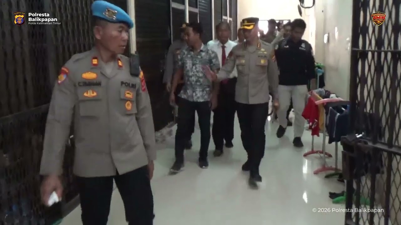 KAPOLRESTA BALIKPAPAN CEK RUANG TAHANAN