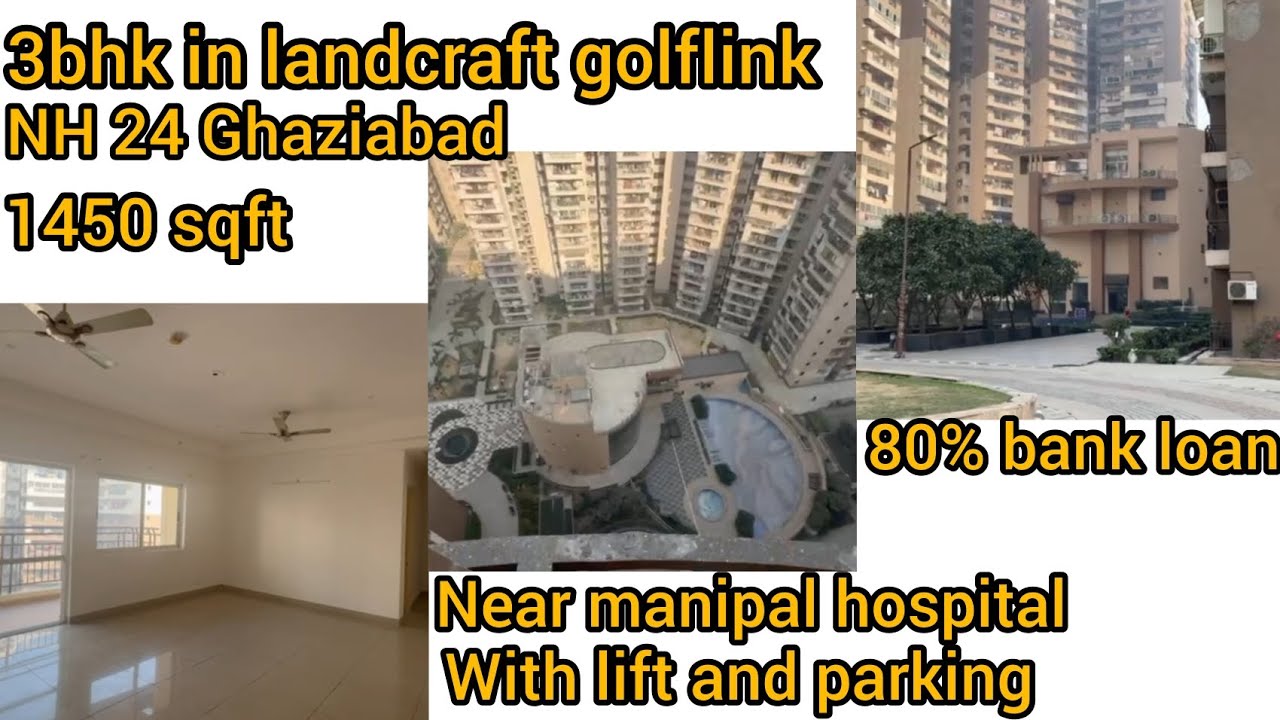 Specious 3Bhk flat in landcraft golflink NH 24 Ghaziabad #flat #property #viral #trending #newblog 