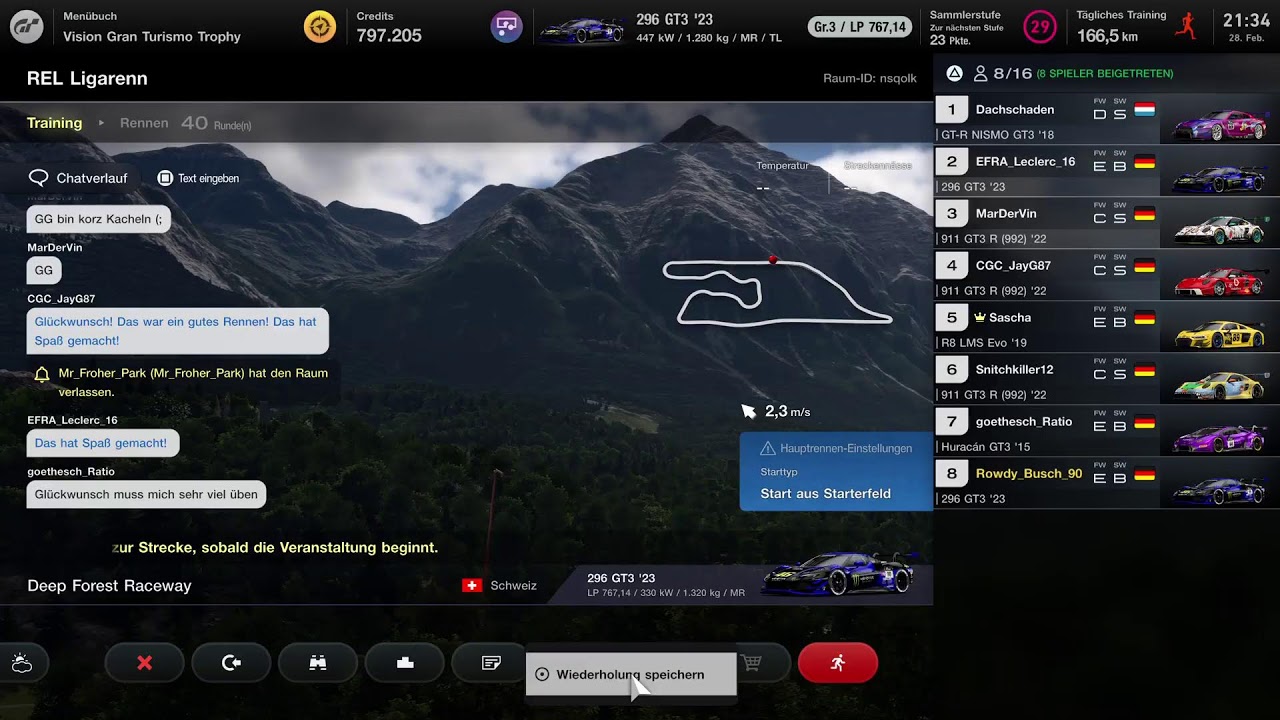 REL GT7 Saisonrennen 1 Deep Forest Raceway (Schweiz) 🇨🇭