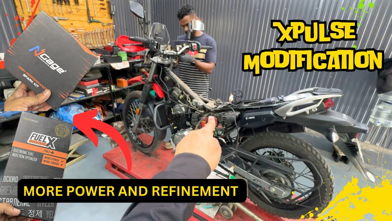 XPULSE 200 ഒന്ന് പവർ ആക്കി | MODIFYING MY XPULSE 200 WITH FUEL X AND POWER FILTER|