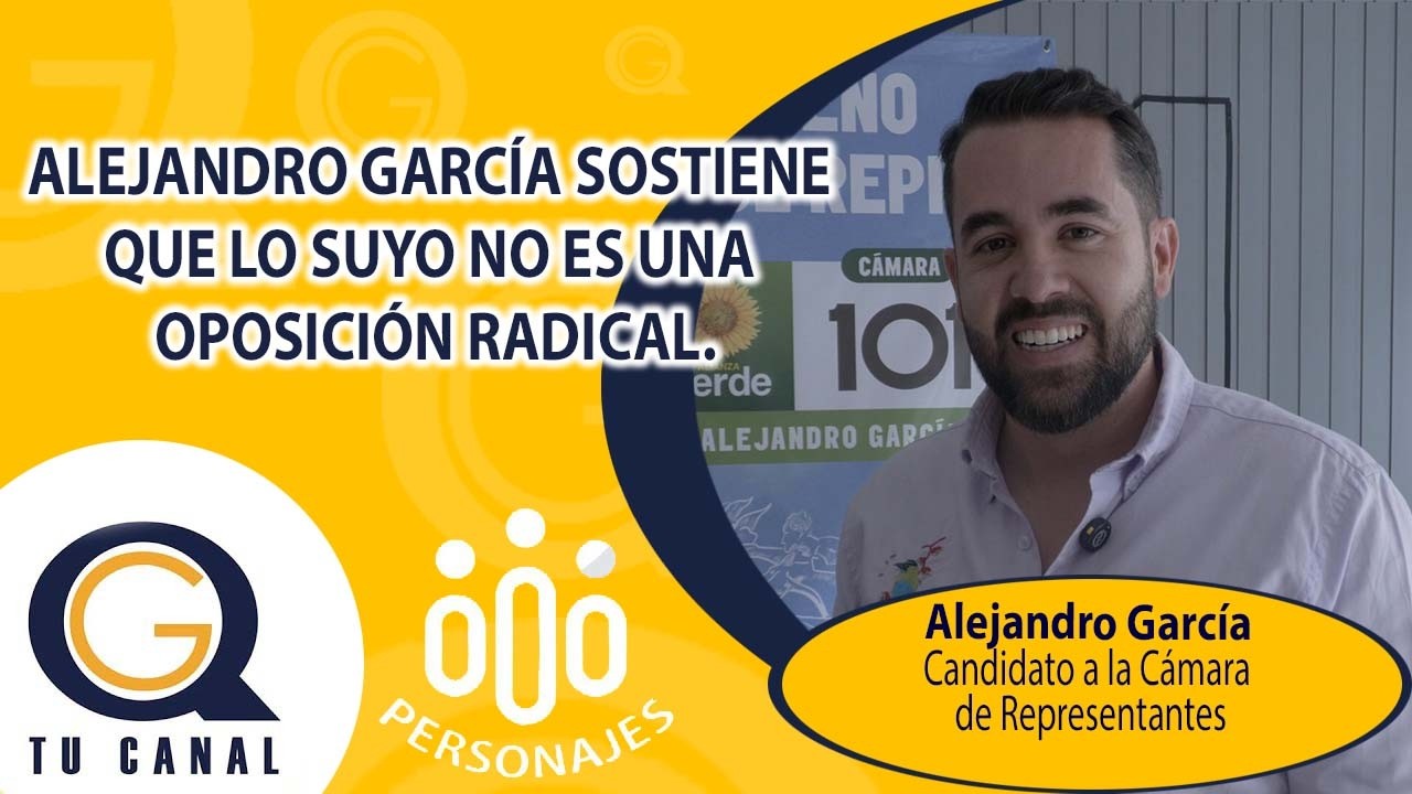 ALEJANDRO GARCÍA SOSTIENE QUE LO SUYO NO ES UNA OPOSICIÓN RADICAL.