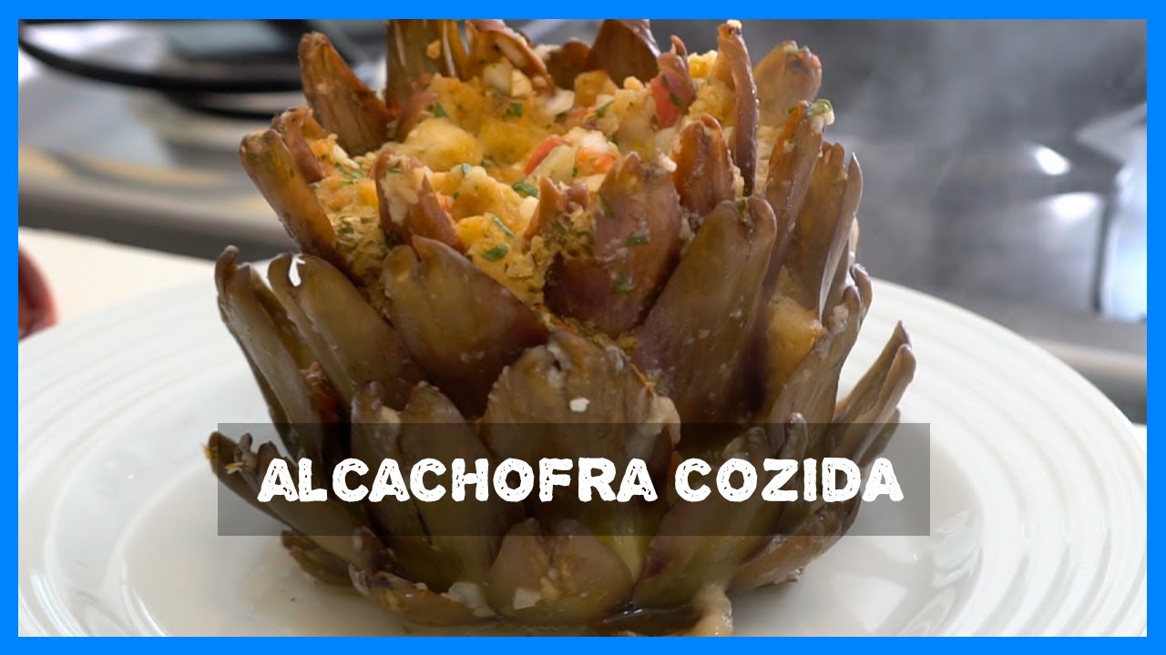 Alcachofra com recheio de miolo de pão