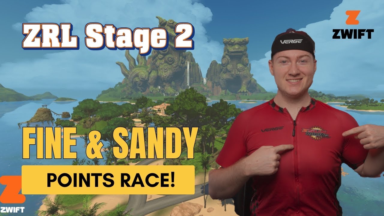 2-й этап Zwift Racing League на трассах Fine и Sandy для команды ZSUNDome Squad!