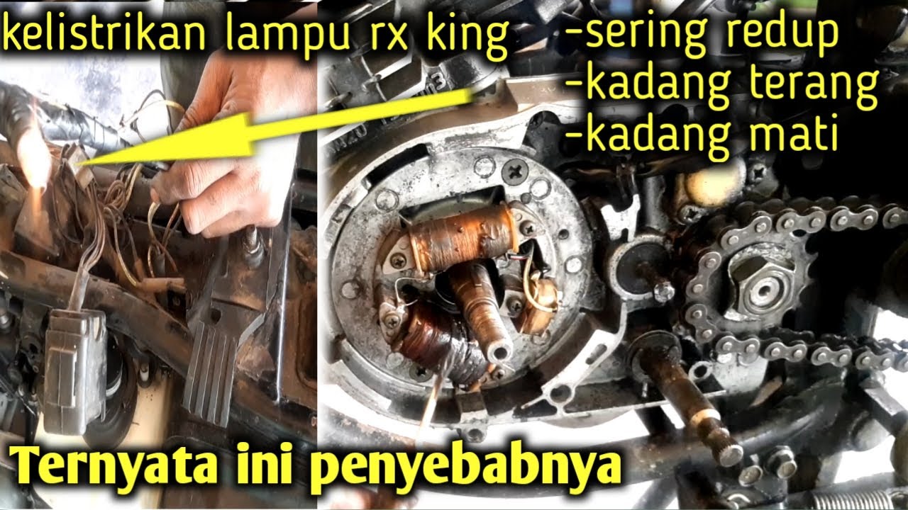 Kelistrikan lampu rx king sering redup❗kadang terang lampunya❗kadang mati