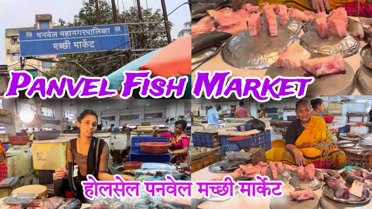 होलसेल पनवेलचा मच्छी मार्केट | Uran Naka fish market | Panvel Fish Market.