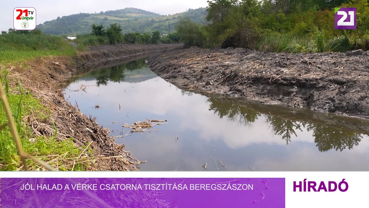 Jól halad a Vérke csatorna tisztítása Beregszászon