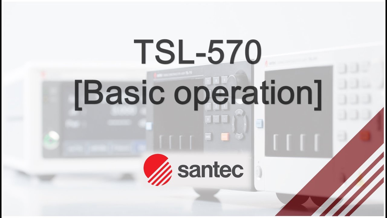 TSL-570 [Basic Operation]