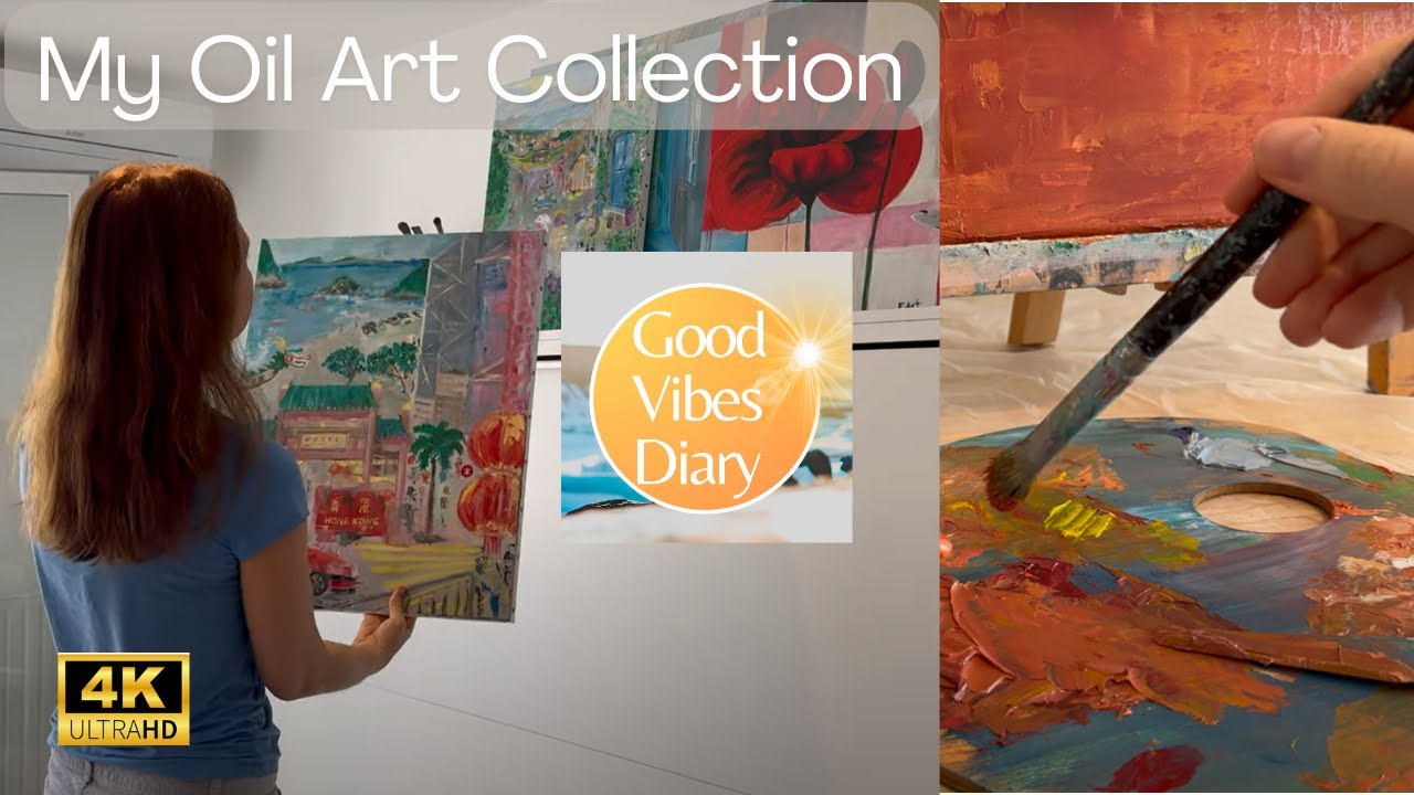 Inside My Art Studio | Oil Paintings I've Created + New Work in Progress