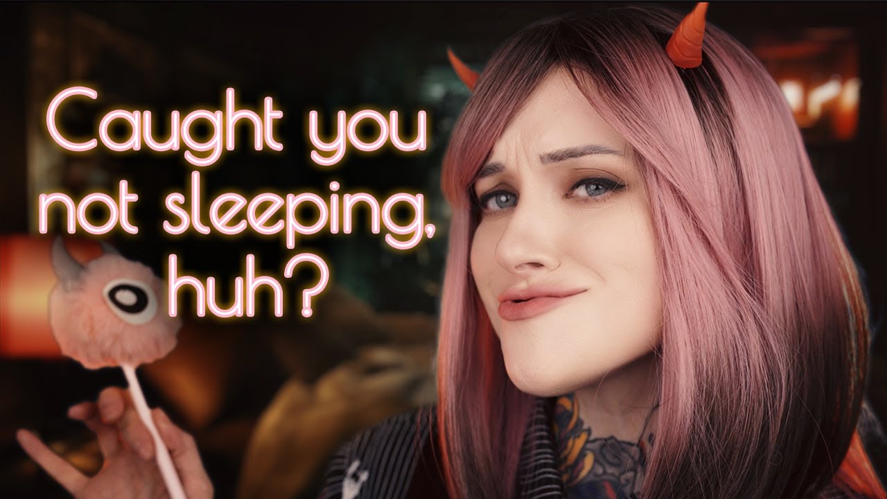 Sleep Demon Comes Back ASMR // soft spoken, face tracing, games
