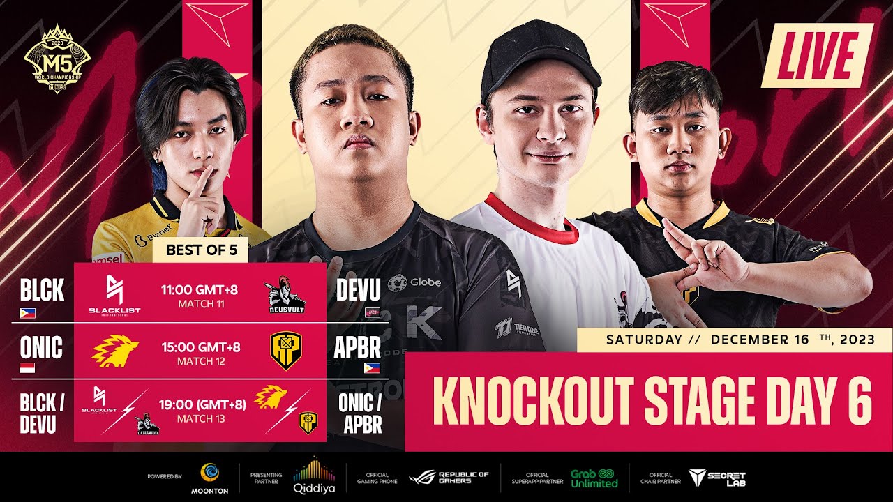 LIVE | DAY 6 | M5 World Championship Knockout Stage | (ENG)