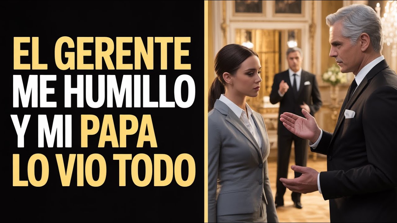 En la fiesta, el gerente me humilló por ser “la limpiadora”. No sabía que mi padre, el CEO, miraba