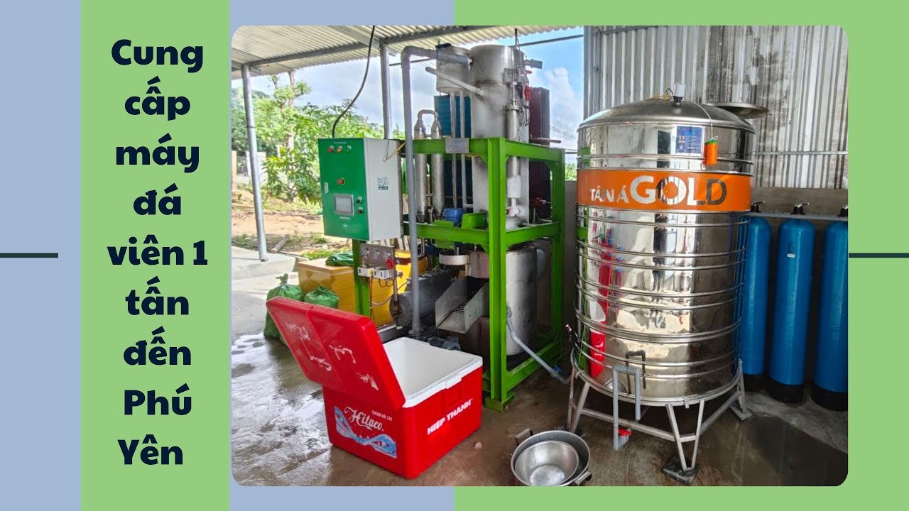 Cung cấp máy đá viên 1 tấn đến Phú Yên | MÁY ĐÁ VIÊN ICE COOL