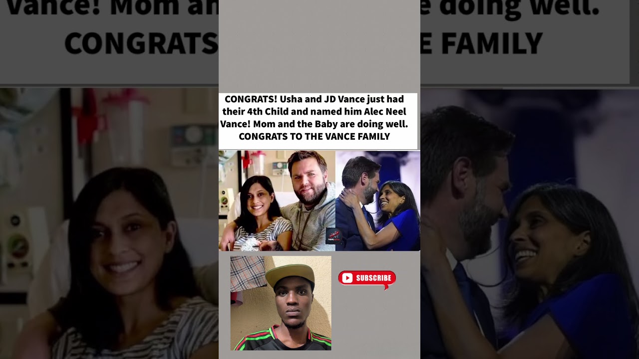 Vance Family Welcomes Baby No. 4! ❤️👶#BreakingNews#usa#shorts