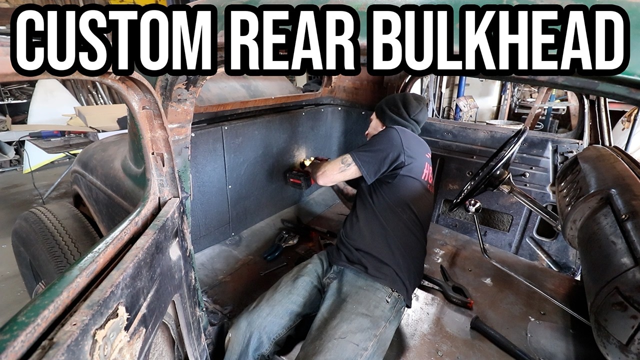 Building A Custom Sheet Metal Bulkhead For The 1933 Ardun Coupe!!