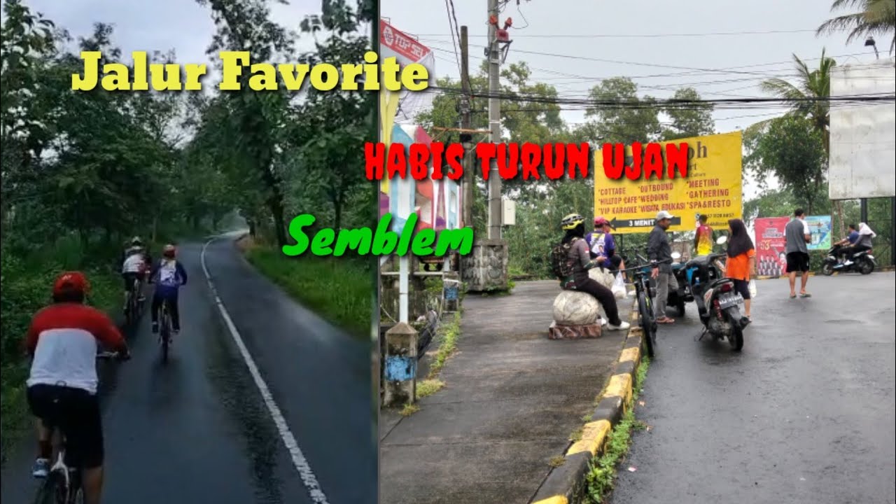 Gowes Jalur Basah Habis Ujan‼️Terminal Gowes Ledeng 