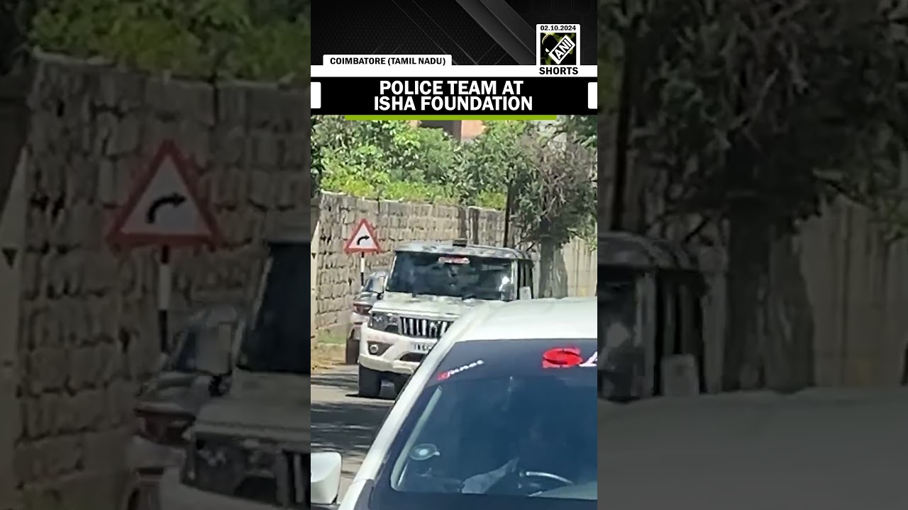 Police team at Sadhguru&rsquo;s Isha Foundation in Coimbatore