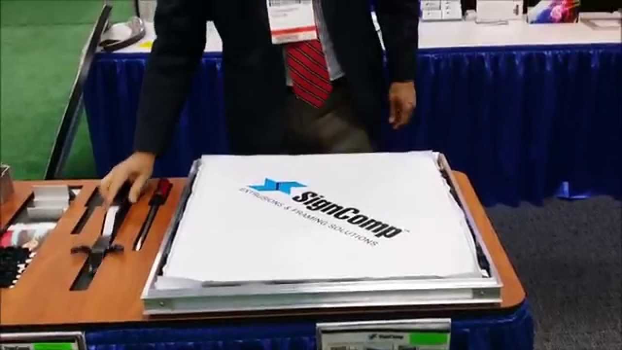 Tension frame tradeshow demonstration