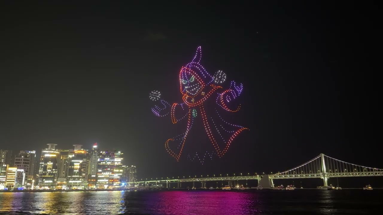 [드론쇼] 2026년 2월 21일 토요일 오후 9:00 광안리 M 드론 라이트쇼 4K60fps | 주제 - 게임 속 세상 | Gwangalli M Drone Light Show