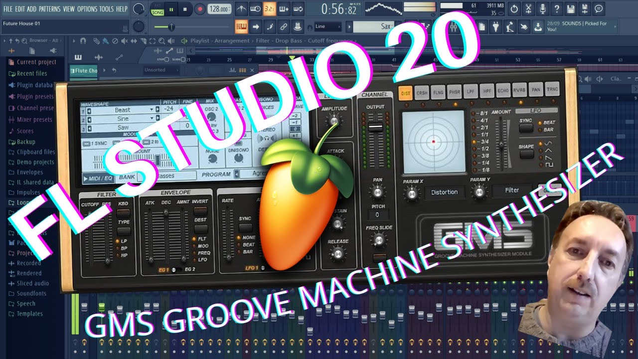 FL Studio 20 - GMS - Groove Machine Synthesizer - Synth plugin - Tutorial in italiano 036