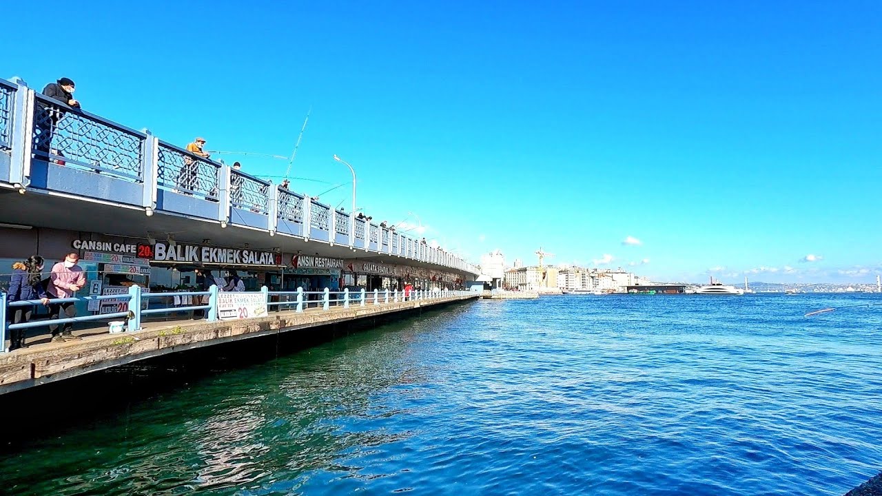 Istanbul Walk | Galata Bridge | During Covid-19 Restrictions & Lockdown 2021