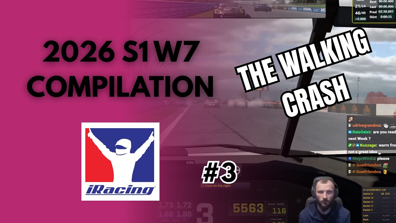 iRacing Season 1 Week 7 2026 #3 – Crash Compilation | Wrecks, Saves & Incidents