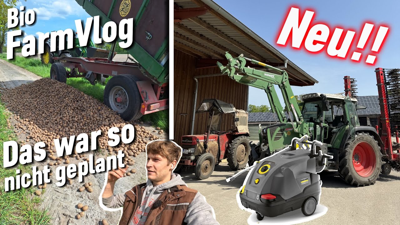 Neuer Trecker & Kärcher?! - Malör beim 🥔Pflanzen - 300 iq beim Anlüften / Vlog 88