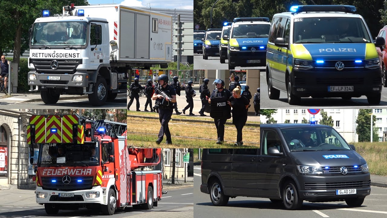 🚨 [Amoklage im Einkaufszentrum] Polizei Großübung in Gera 🚨