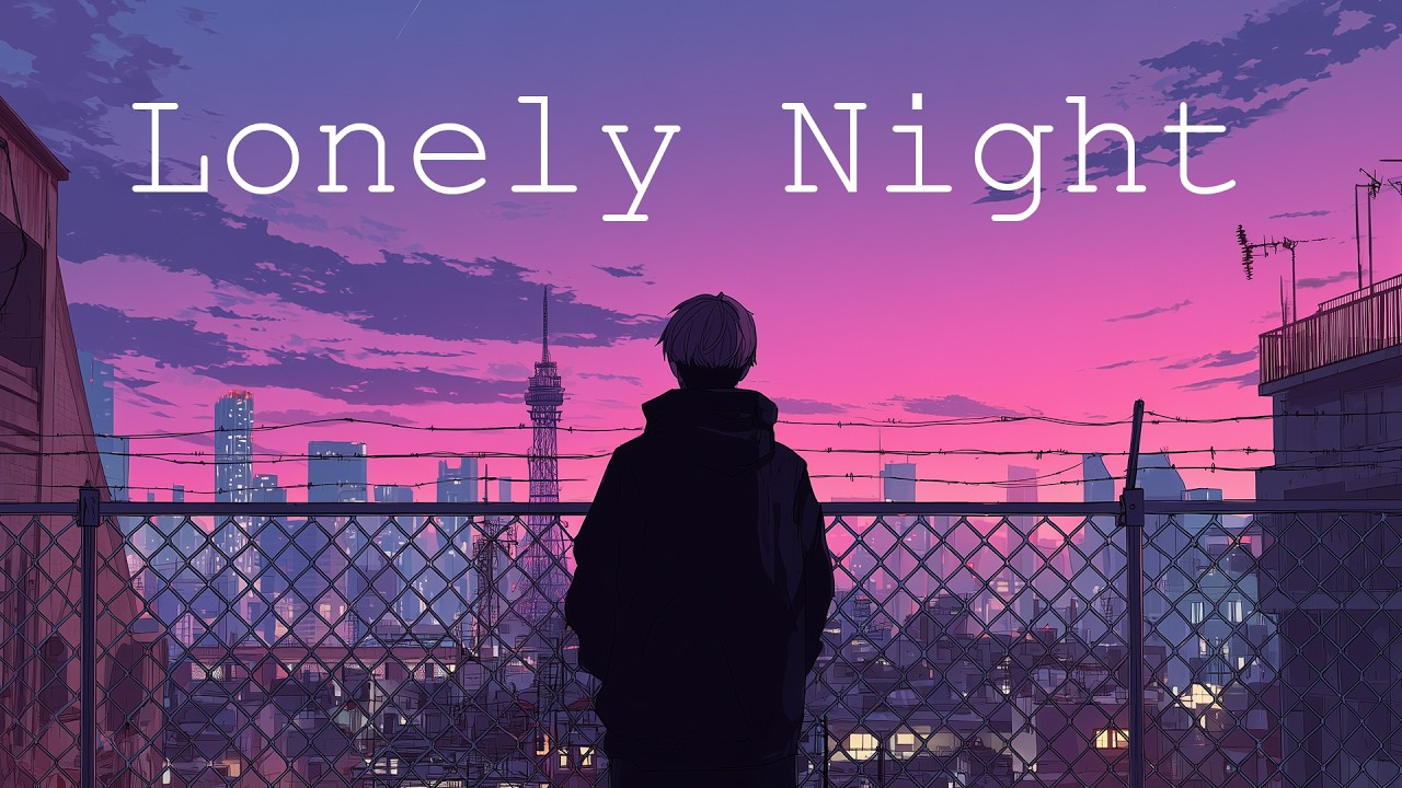 Lonely Night 🌑 [Chill ambient lofi hip hop mix] a life without you.