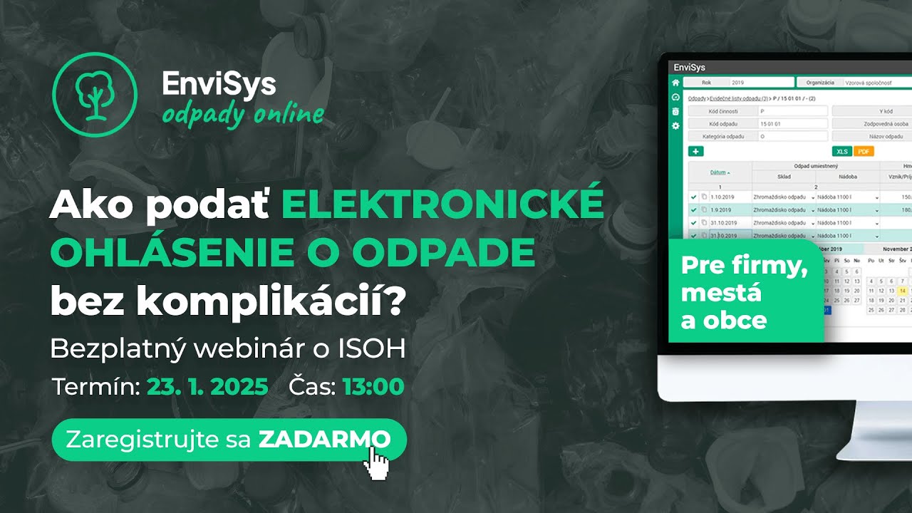 Ako podať elektronické ohlásenie o odpade bez komplikácií?