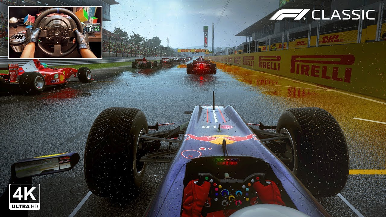 Sebastian Vettel's Red Bull RB6 V8 Engine - Japanese GP | F1 2020 Classic  Steering Wheel Gameplay