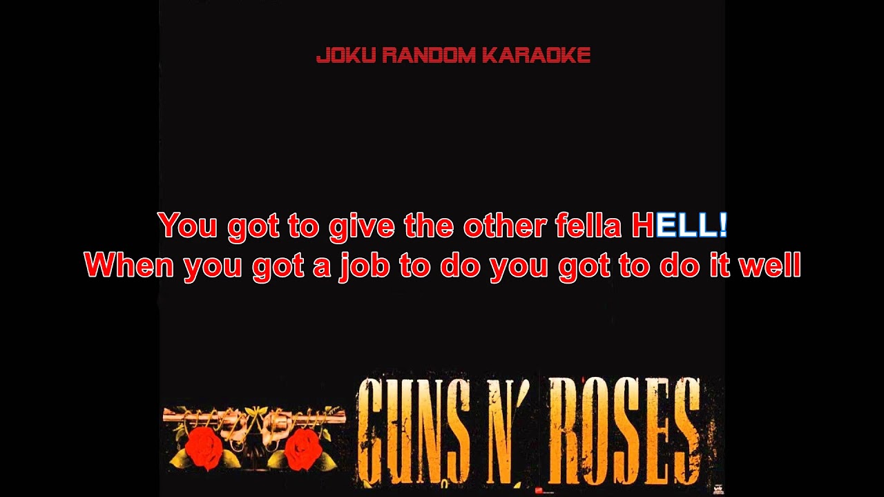 Guns N' Roses - Live And Let Die [Karaoke]