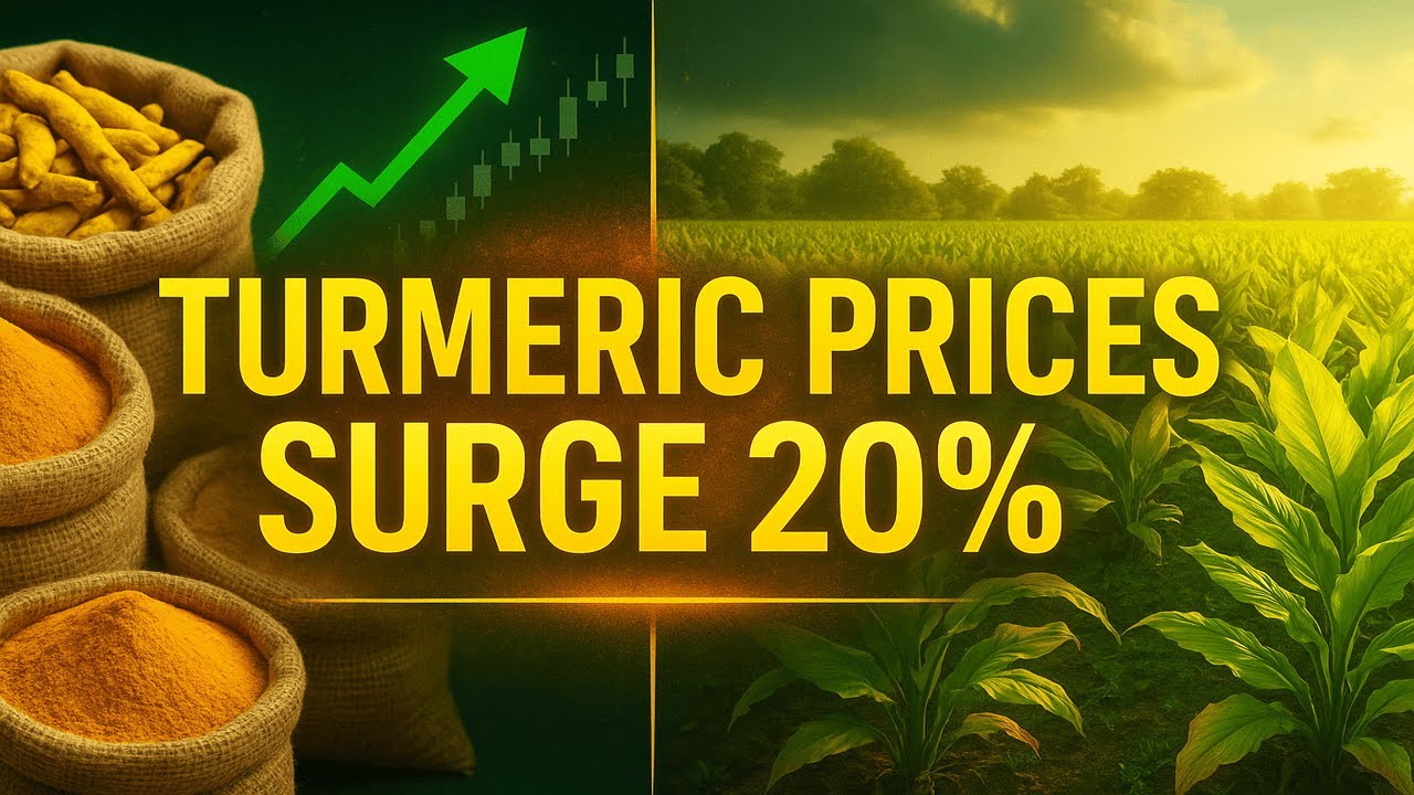 Turmeric Prices Surge 20% in October | Heavy Rains Damage Crops
