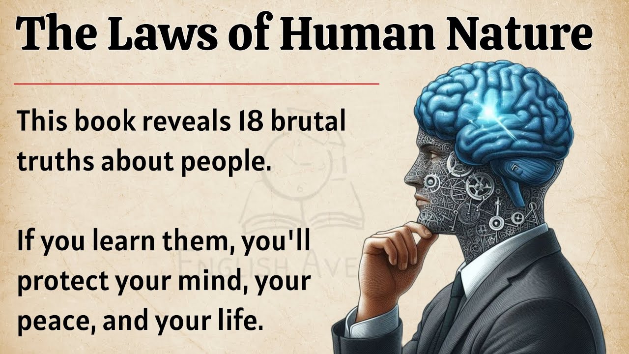 The Law Of Human Nature || Learn English Through Book Summary 📖 || Improve Your English Fluency ✅️
