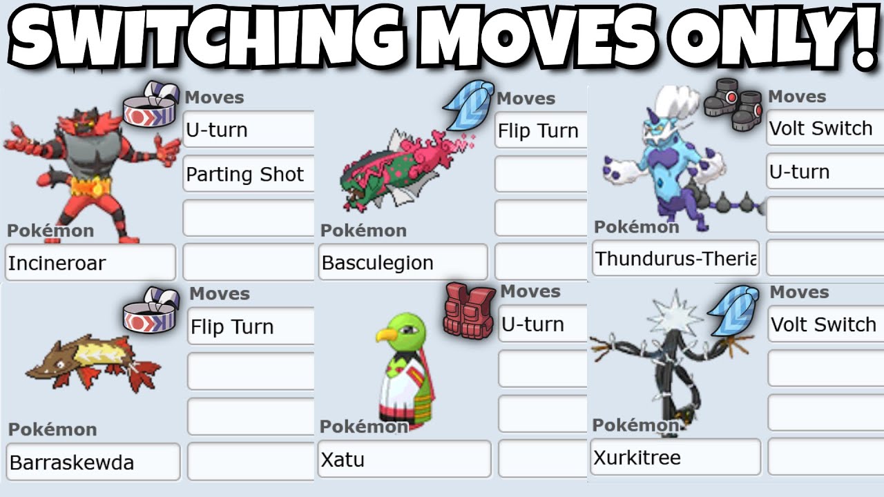 Pokemon Showdown but I can ONLY use SWITCHING MOVES!