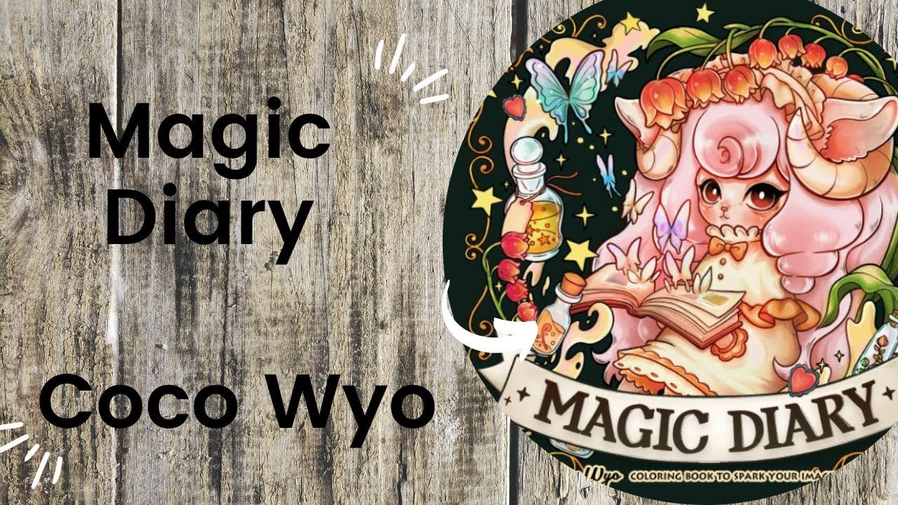 Magic Diary - Coco Wyo //Adult Colouring Book Flip Through