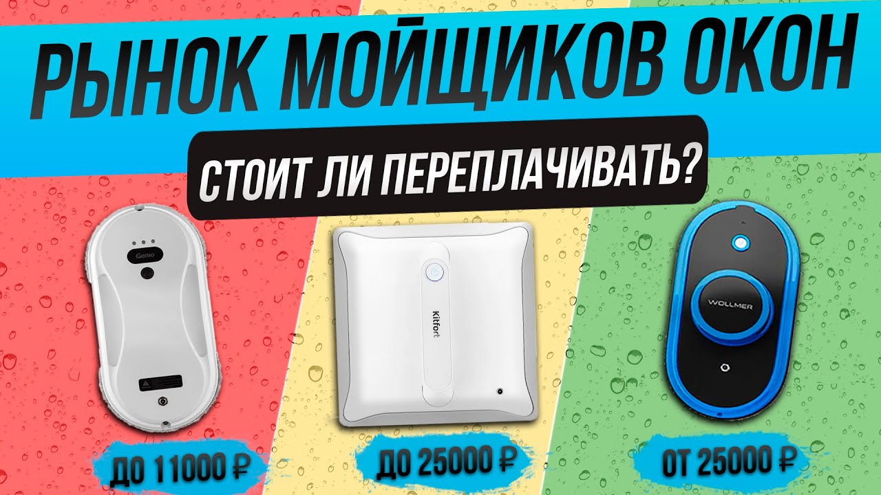 Рынок РОБОТОВ-МОЙЩИКОВ ОКОН 2024 года | Обзор ТОП–12 роботов для мойки окон | Какой выбрать?