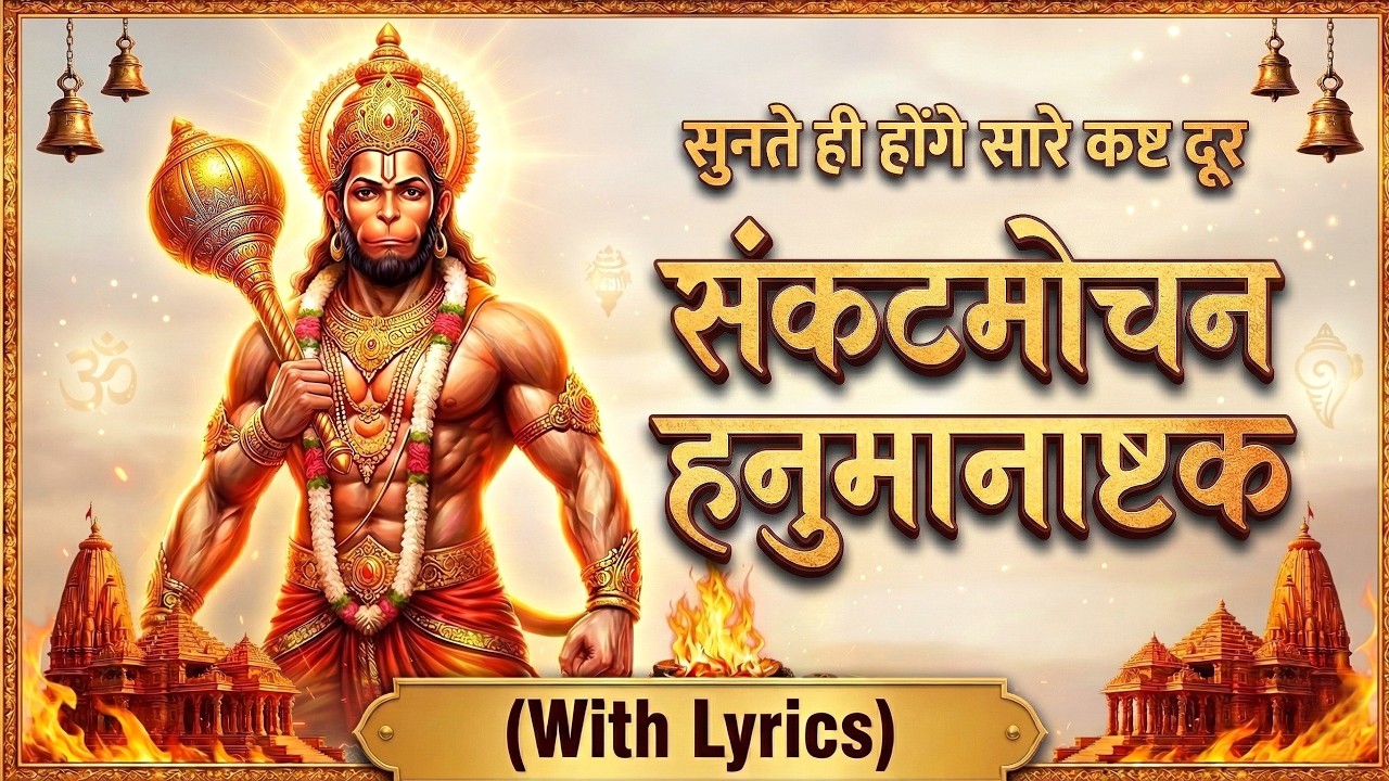 संकट मोचन हनुमानाष्टक | Hanuman Ashtak | Powerful Prayer to Remove Obstacles | With Lyrics