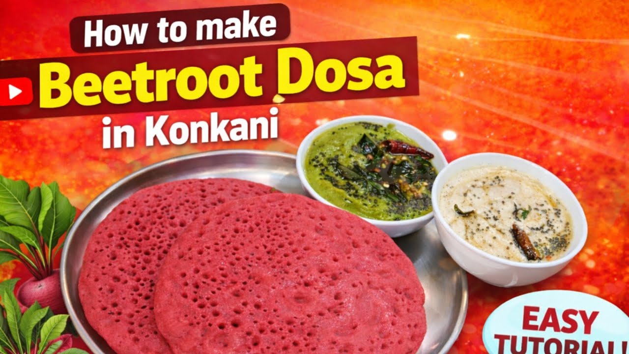 Beetroot Dosa 