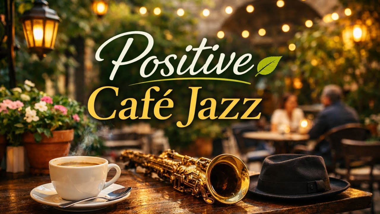 Positive Waves | Relaxing Outdoor Café Jazz for Stress Relief & Calm Energy
