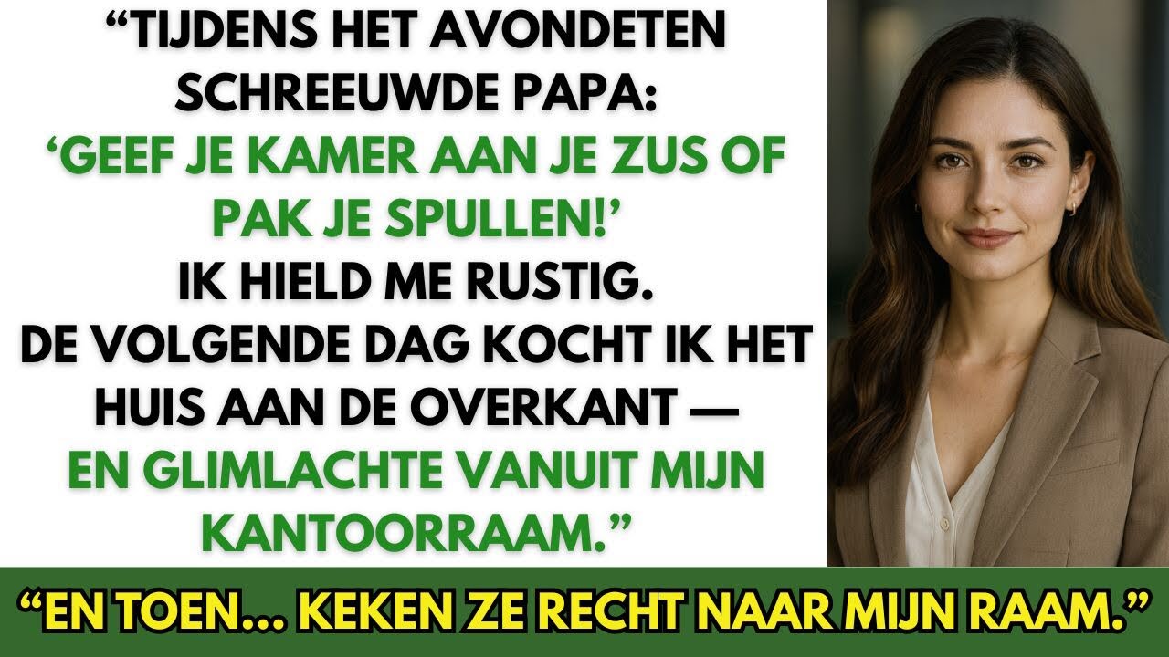Mijn Ouders Schreeuwden: ‘Geef Je Kamer Op Of Vertrek!’ Ik Kocht Een Huis Tegenover Hen.