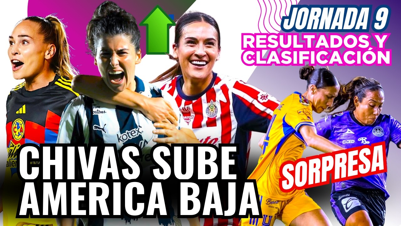 🟢🔻CHIVAS Y AMERICA INTERCAMBIAN POSICIONES EN LA CIMA DE LA LIGA FEMENIL. TIGRES SORPRENDIDAS