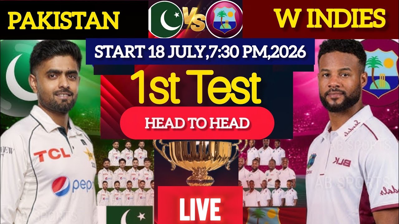 Pakistan vs West Indies 1st Test 2026 - Full Match Details | Pak vs WI Playing 11 2026/pak