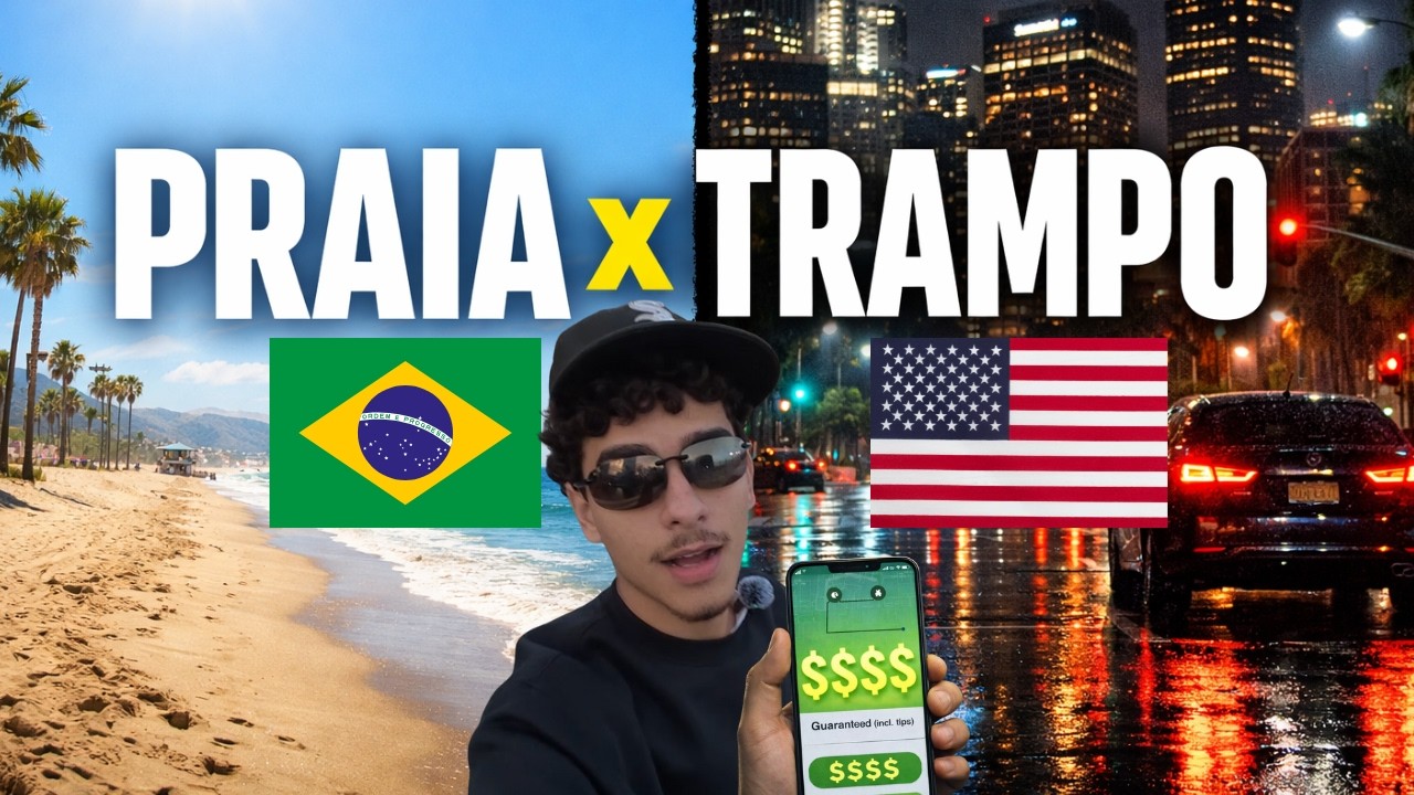 Praia de manhã, trampo depois (vida real em LA)