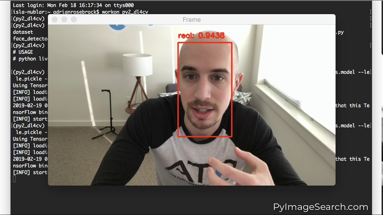 Liveness Detection with OpenCV Demo