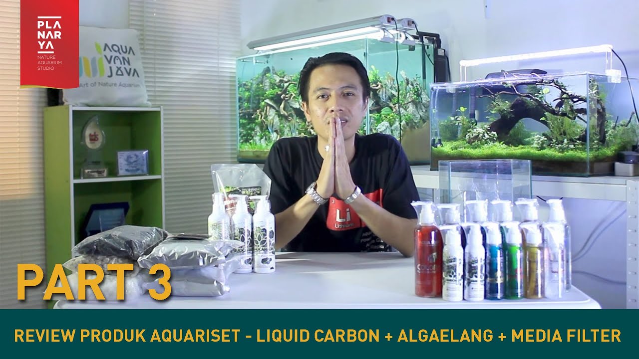 PRODUK AQUARISET - LIQUID CARBON + ALGAELANG + MEDIA FILTER (Part 3)