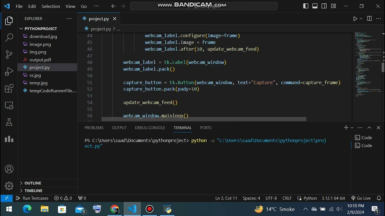 CS50-P - Introduction to programming with python - Final Project - OCR - OpenCV