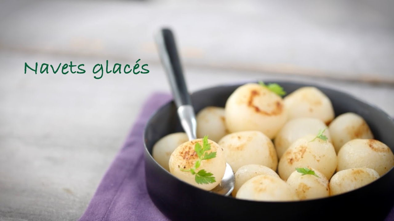 Recette de petits navets glacés