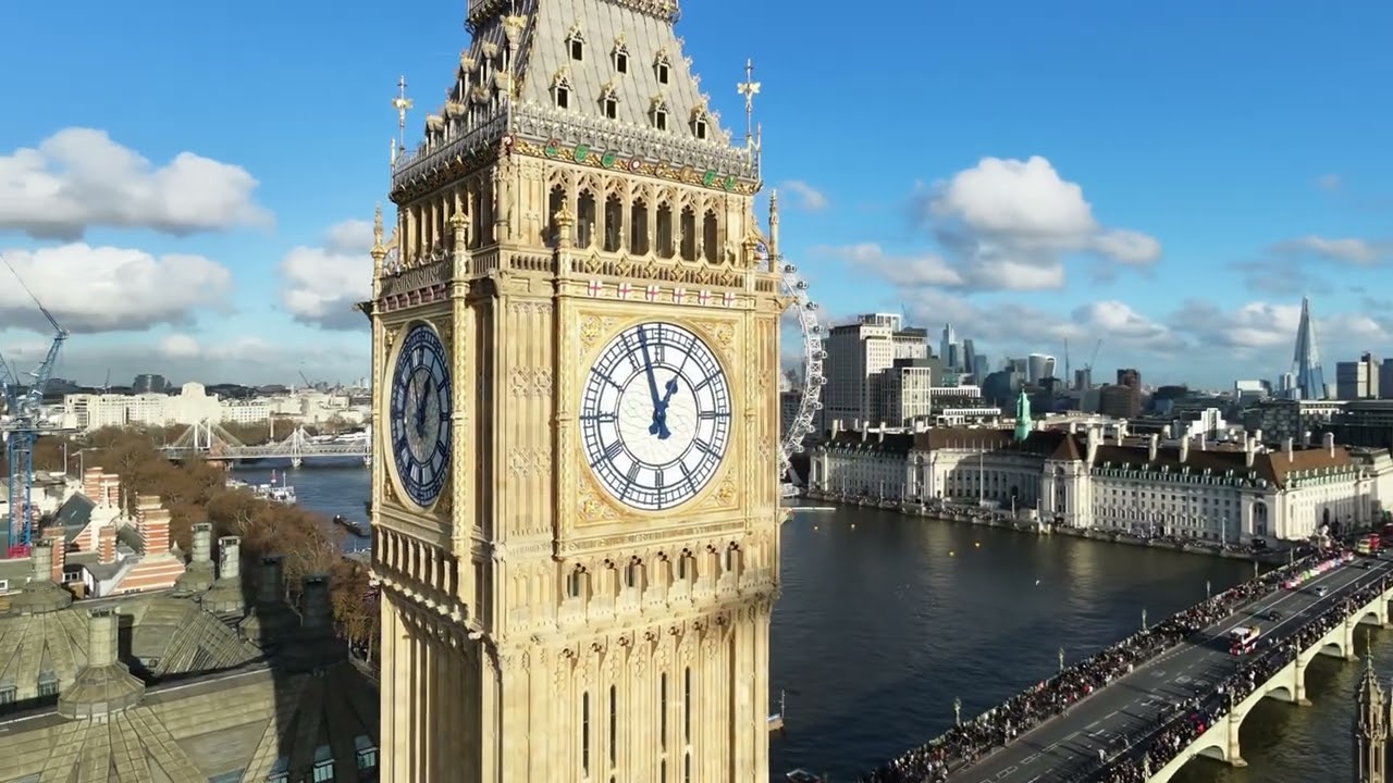 Big Ben's bird's-eye view (4k version) #travel  #drone #london #bigben #westminster # #djineo2