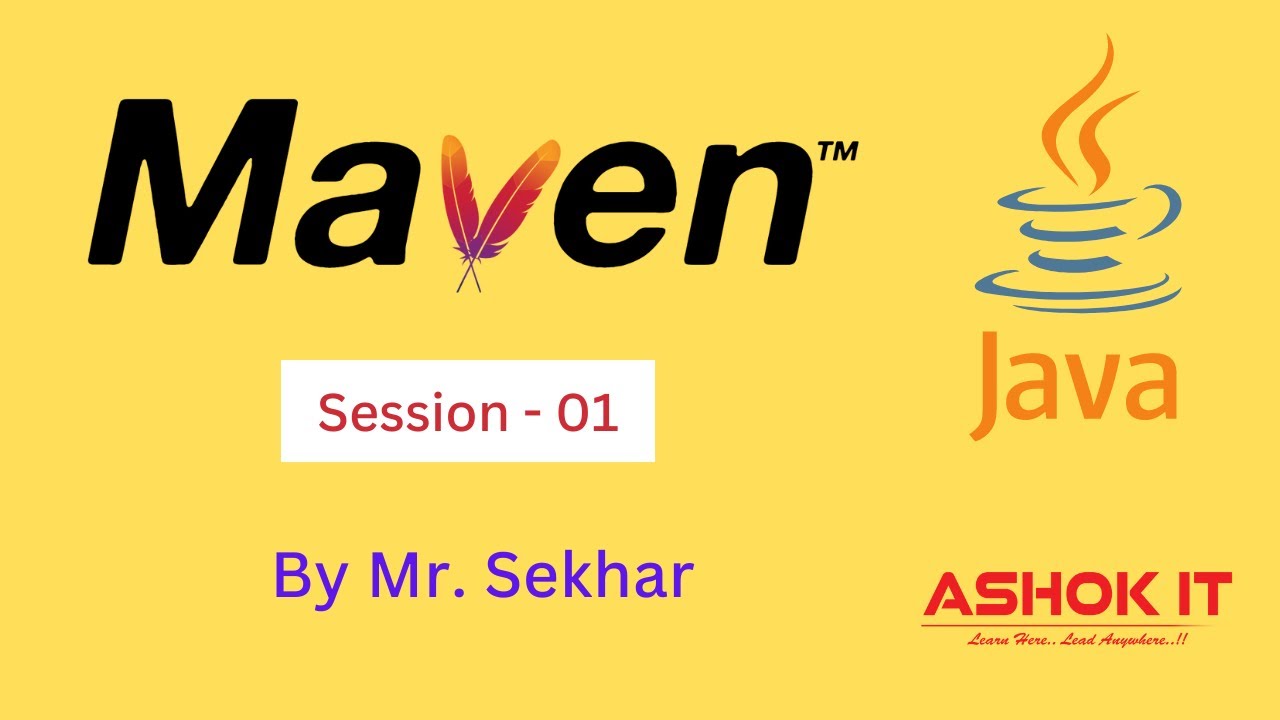 Maven Build Tool By Mr. Sekhar | Session - 01 | @ashokit
